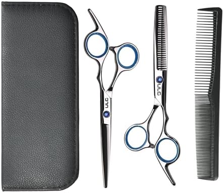 ULG Hair Cutting Scissors Thinning Shears Kit Professional Hairdressing Texturizing Salon Razor Edge Scissor Barber Kit Plus by ULG
