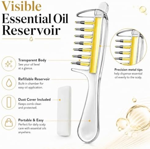 Scalp Liquid Applicator Comb, Scalp Oil Applicator，C - Image 2