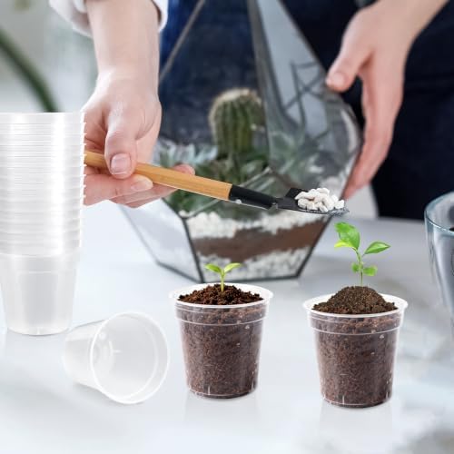 30 Pcs 2 Inch Clear Mini Nursery Pots, Seedling Pots with Drainage Holes - Image 5