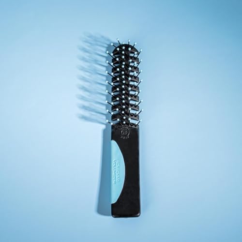 Cricket Static Free Volumizer Hair Brush - Styling, and Detangling All Hair Types, Long, Short, Thick, Thin, Curly, Straight, and Wavy, Happy Hair (Sky Blue) - Image 2