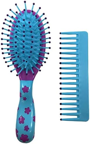Scunci 2-Piece Girl Set Cushion Brush and Comb in Assorted Colors (1-Pack) - Image 2