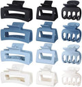 SMKSL 12 Pcs Hair Claw Clips for Women & Girls 3 Styles Hair Accessories by SMKSLHAIRCLAWCLIP
