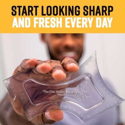 The Cut Buddy Original Shaping Tool, Clear Beard and Hairline Template with Bonus Tracer Pencil, As Seen on Shark Tank - Image 6