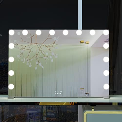 BEAUTME Hollywood Makeup Mirror, Tabletop/Wall-Mounted,911×180×616mm Silver - Image 6