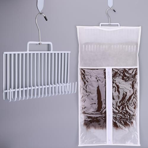 2 Set Hair Extension Holder - for Professional Extra Wide Weft Hair Holder Tool Used for Wig Washing, Coloring and Blow-Drying of Weft, Clip-in, Tape-in Hair Extensions by KelukeyaBeautyHealth