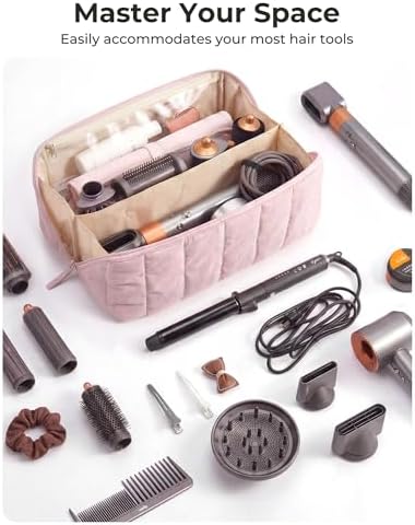 BAGSMART Hair Tool Travel Bag for Shark FlexStyle & Dyson Airwrap,Wide Open - Image 2