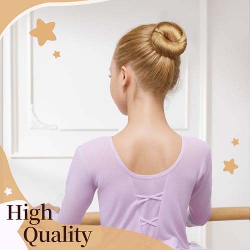 FANDAMEI Hair Net for Kids, Invisible Hair Nets 20PCS with 40PCS U Shaped Bobby Pins, 30cm Hair Nets for Buns, Bun Hair Nets for Ballet Girls Hair Accessories Set for Women, Girls-Light Brown - Image 5
