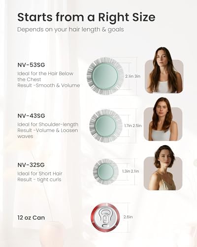 AIMIKE NaturaVol Small Round Brush for Blow Drying Short Hair and Bangs - Image 2