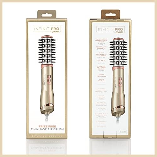 CONAIR INFINITIPRO Frizz Free 1 1/2-inch Hot Air Brush, Dryer Brush - Image 6