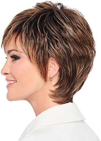 Raquel Welch Fierce And Focused Hand Tied Short Bob Wig by Hairuwear, Average Size Cap, RL9/24SS Iced Cafe Latte - Image 4