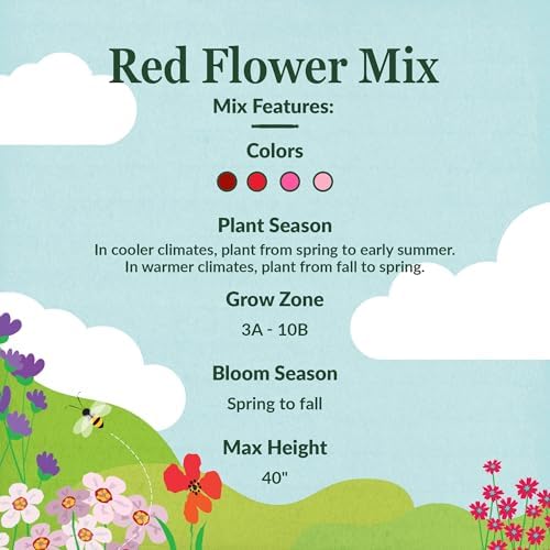 Ferry-Morse Red Bulk Wildflower Seeds, 440,000+, 1 lb - Image 3