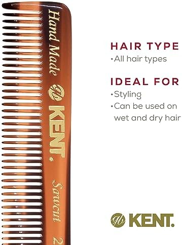 Kent 20T Handmade Folding Pocket Comb for Men, Fine Tooth Hair Comb Straightener for Everyday Grooming Styling Hair, Beard or Mustache, Use Dry or with Balms, Saw Cut Hand Polished, Made in England - Image 6