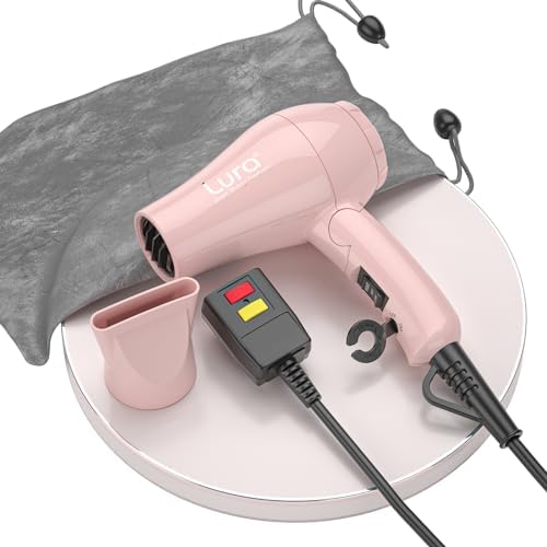 Foldable Travel Hair Dreyr Mini:Dual Voltage Small Lightweight Blow Dryer for International Travel,1200w Compact Hairdryer with Concentrator and Travel Bag(Light Pink) - Image 7
