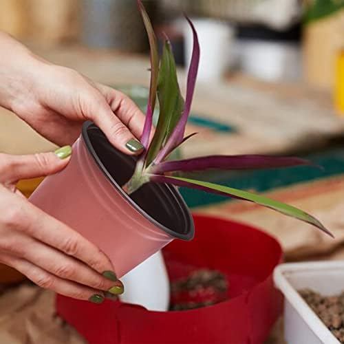 HOSTIC 7.4 Inch Nursery Pot Seedling Pot Plant Container Seed Starting Pots Multipurpose Plastic Pots 100 Packs - Image 5