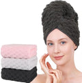 Super Soft Microfiber Hair Towels 3-Pack Lage Size (24x42 inch) for Women by BEELVTIFL