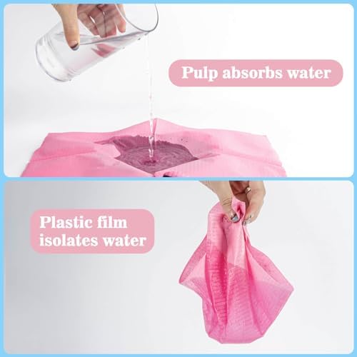 MAQIHAN 75pcs Dental Bibs Disposable - Pink Dentist Bib for Nail, Tattoo - Image 4