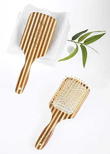 Olivia Garden Healthy Hair Eco-Friendly Bamboo Ionic Massage Hair Brush HH-4 (Paddle Large) - Image 2