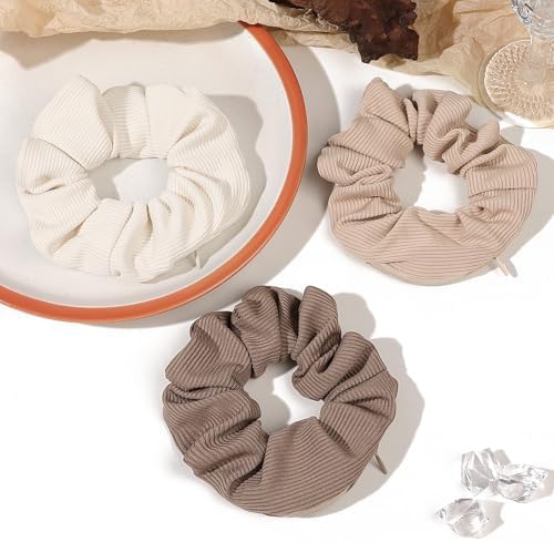 Pocket Scrunchies Hair Ties with Hidden Zipper Scrunchy Ponytail Holder - Image 6