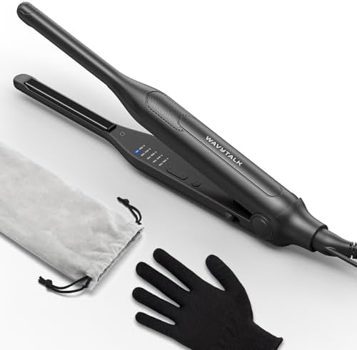 Wavytalk Pencil Small Flat Iron 0.3" for Short Hair, Pixie Cut & Bangs by wavytalk-HairTalks