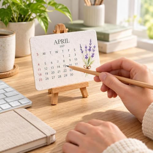 Plantable Love Seed Calendar 2027 with 12-Month Wildflower Paper (1Pcs) - Image 6