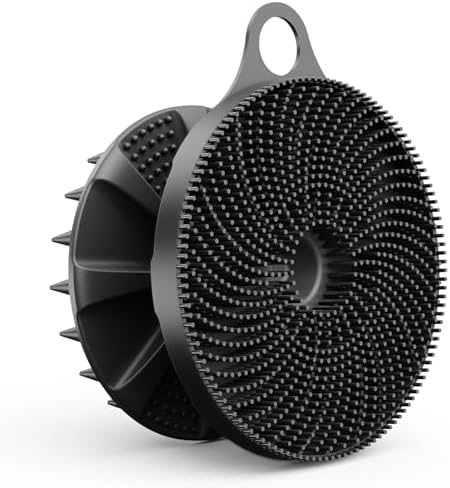 2 in 1 Shower Brush, BEAUTAIL Silicone Body Scrubber & Scalp Massager by BEAUTAIL