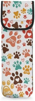 Ohuysud Dog Paws Neoprene Curling Iron Storage Bag Curling Iron Case Heat-Resistant Flat Iron Holder Protector Straightener Holder Mat for Travel Home Daily Use by Unknown