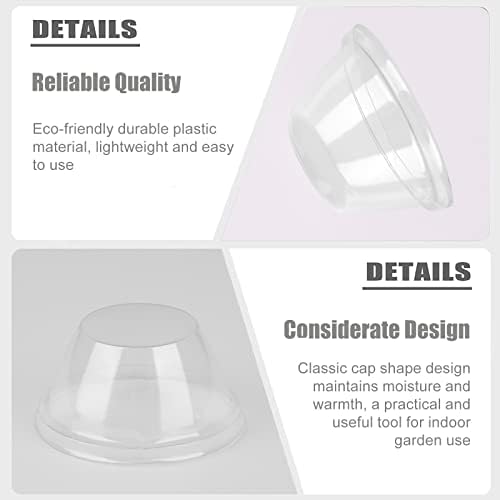 50 Pack Grow Domes, Replacement Grow Dome Caps Compatible with AeroGarden, Plant Covers for Hydroponic Growing System - Image 3