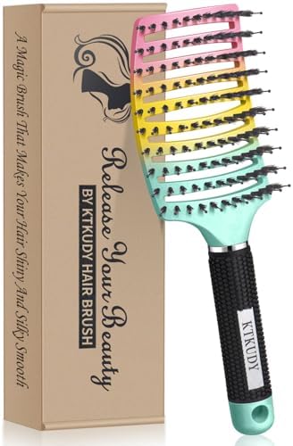 Detangling Brush for Women & Kids, Wet & Dry Hair, All Hair Types by KTKUDY