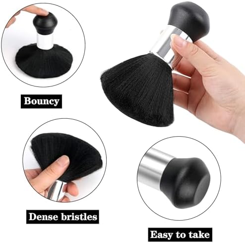 FEBSNOW Barber Cape Professional Hair Cutting Cape with Neck Duster Brush - Image 4