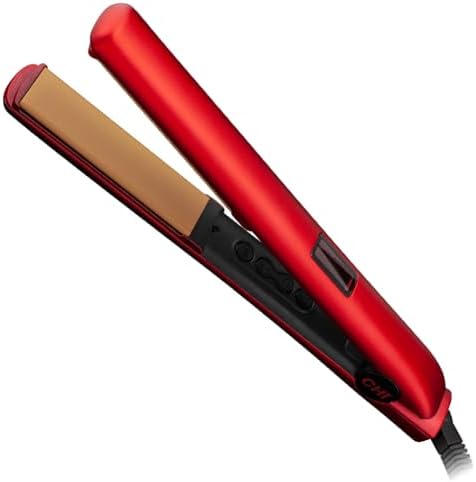 CHI Original Digital Ceramic Hair Straightener 1", Ruby Red by FaroukSystemsInc