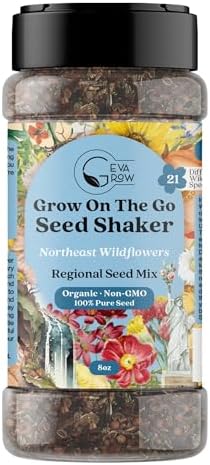 on the Go Regional Wildflower Seed Shaker - Northeast USA Wildflowers - 100% Pure Seed - Organic, Non-GMO - 21 Wildflower Variety Seeds of Annual & Perennial, 8oz - Image 2