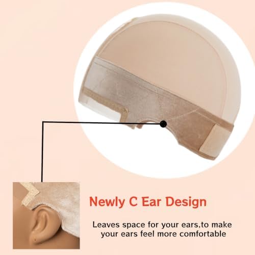 Riemann Lace Built in silicone Wig Grip Cap for Women1 PCS (Nude) - Image 3