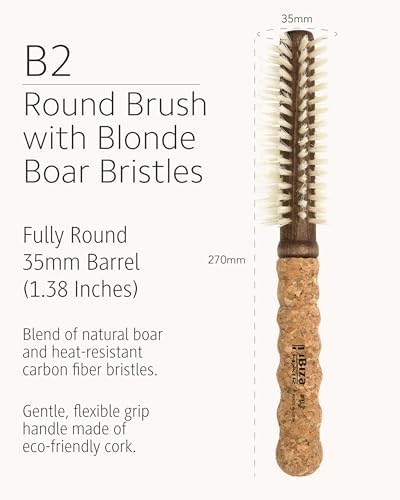 Ibiza Hair - Boar Bristle Round Brush (B2-35mm) - Image 3