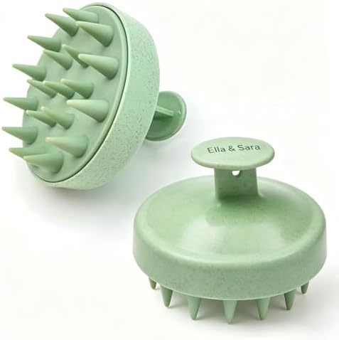 Ella & Sara 4PCS Scalp Massager for Hair Care Scalp Exfoliator Scalp Scrubber for Hair Growth with Soft Bristles, Scalp Exfoliator Brush Dandruff Removal Shampoo Brush for Wet Dry Scalp Care - Image 3