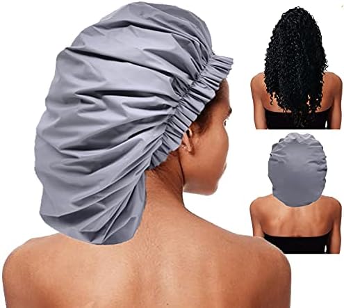 ELEBOX Premium Collection Super Jumbo Shower Cap Grey by ELEBOX