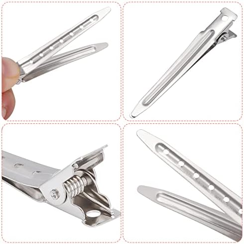 Bantoye 24 Packs Duck Bill Clips 2.75 Inch Metal Alligator Clip, Silver - Image 3