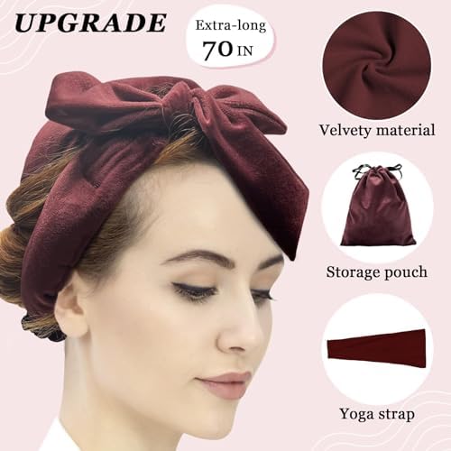 ZILAMPU No Heat Curling Headband Heatless Curls Overnight for Long Hair - Image 2