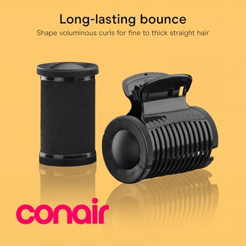 Conair Jumbo Hot Rollers Set, 1 1/2" Rollers with Super Clips, 12-Count - Image 2