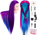 Mannequin Head with Hair, TopDirect 29" Training Head Hair Mannequin Manikin Head Cosmetology Doll Head Practice Styling Hairdressing Training Braiding Heads with Clamp Holder and Tool Set by TopDirect