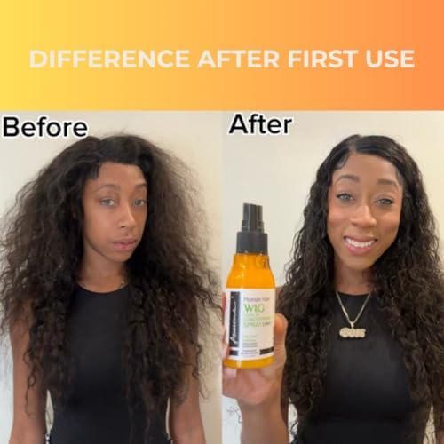 Awesome Human Hair Wig Leave in Conditioner Spray, pH5, Detangler & Easy Combing, Promoting Silkiness, Shine & Freshness, preventing Dryness (7 fl oz) - Image 5