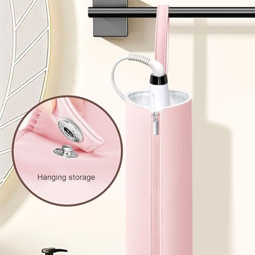Ymiko Hair Curling Iron Bag Heat Travel Pouch for Styling Tools Storage with Hangable - Image 7