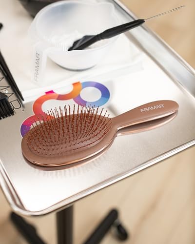 FRAMAR Chocolate Hair Brush Detangler, Wet Hair Brushes For Women - Image 2