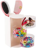 Hair Accessories Organizer, 3-Tier Vanity Caddy, White by IMAKMASION