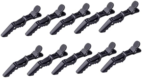 Big Kizzy Croc Clips (10 Pack) - Black Alligator Clips to Section & Hold Hair for Styling, Cutting, or Hair Extension Installation - Image 3