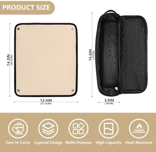 Yuiboo Hot Hair Tool Storage Bag with Heat Resistant Mat - Image 4