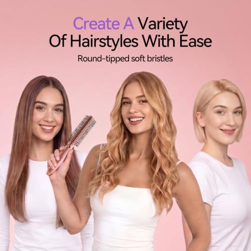 Round Brush for Curls, Styling Hairbrush for Volume, Curling & Smoothing - Image 6