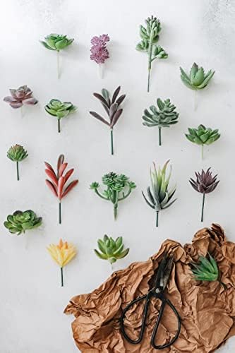 Artificial Succulent Plants - 18 Pack - Premium Fake Plants - Double Flocked Succulents - Realistic Textured Cactus - Face Succulent Plants - Mini Faux Succulents - Face Plant Decor - Image 5