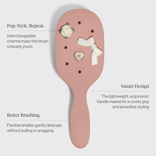 KitschPop™ Paddle Brush | Hair Brushes for Women – Terracotta - Image 4