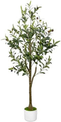 4FT Artificial Olive Tree Indoor Tall Faux with Planter by LuceAlberi