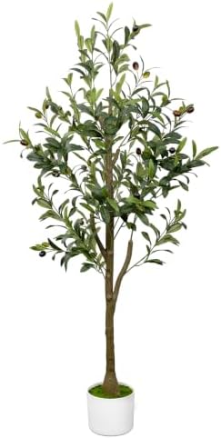 4FT Artificial Olive Tree Indoor Tall Faux with Planter by LuceAlberi